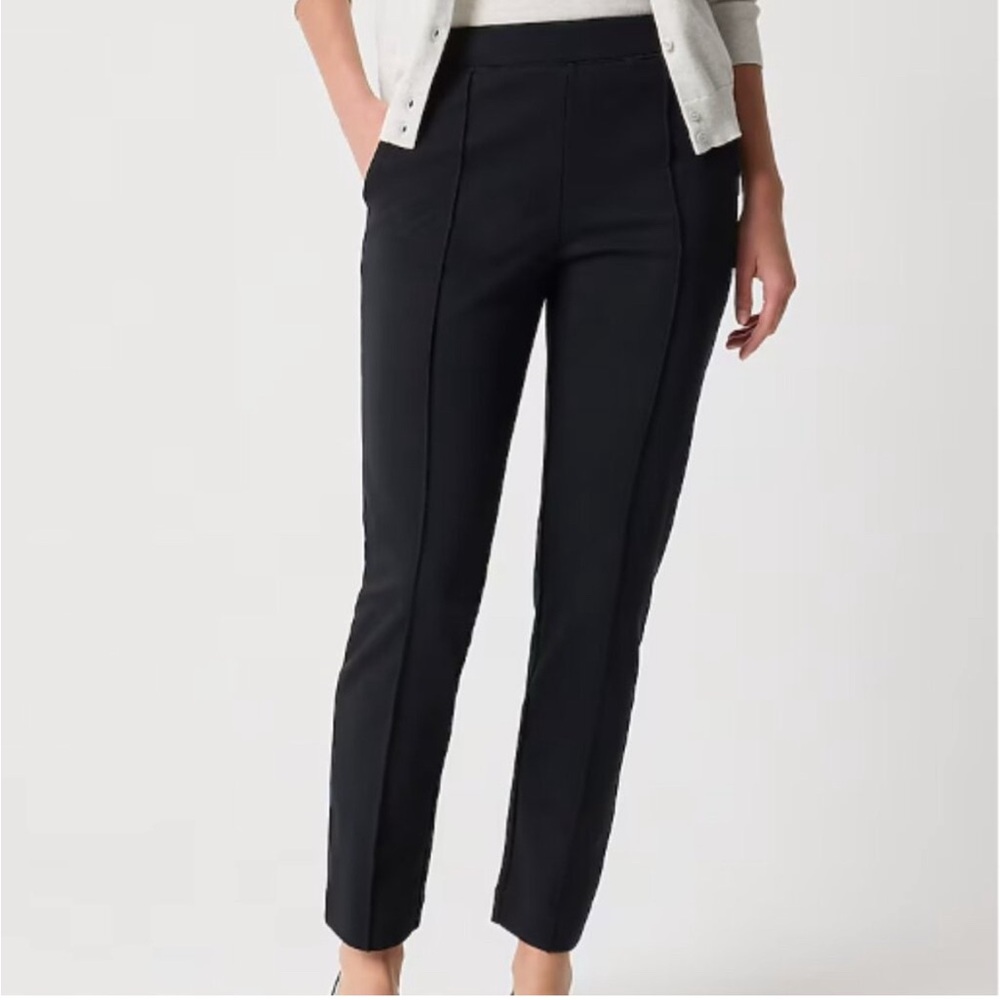 J. Crew Women's Black Pin-tuck Sweatpants